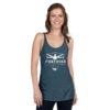 Classic Logo Women's Racerback Tank - White - Fortified Fitness AZ - Image 4